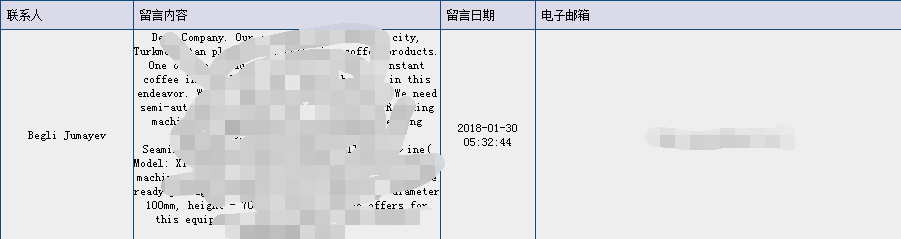 包装机械站询盘